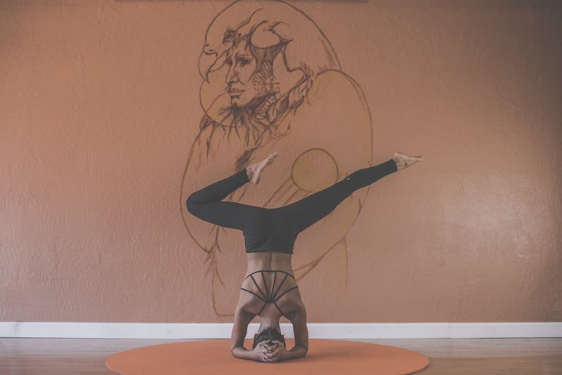 Yoga pose woman meditation